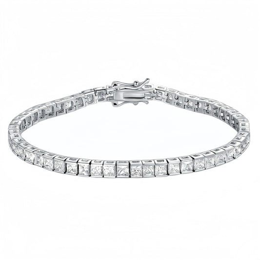 MS Luxury Jewelry 925 Sterling Silver Bracelet For Women Men HCD Gemstones Chain Tennis Bracelets Bangles S925 Fine Jewelry