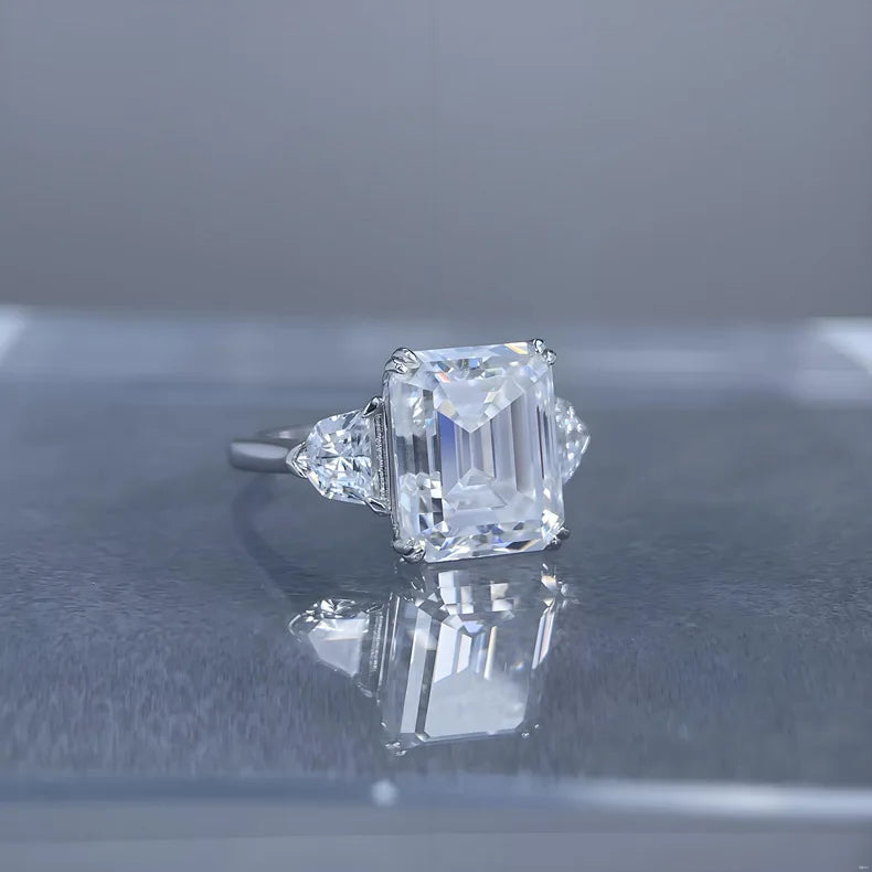Bague MuShan Luxury Jewelry en argent sterling 925 avec moissanite VVS pour rendez-vous galant, plaquée or 18 carats, bijou breveté MST