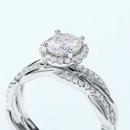 MUHAN Luxury Jewelry  925 Sterling Silver Ring Wedding Band  Women GRA Certificate Moissanite Diamond Rings D Color Fine Jewelry