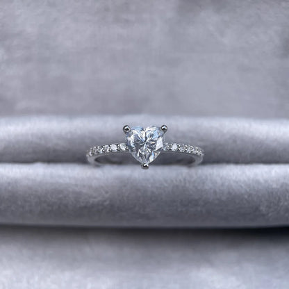 MuShan Designer Jewelry 925 Sterling Silver Ring Moissanite Elegant Ring for Girlfriend 18K Gold Plated MST Patent GRA Rings