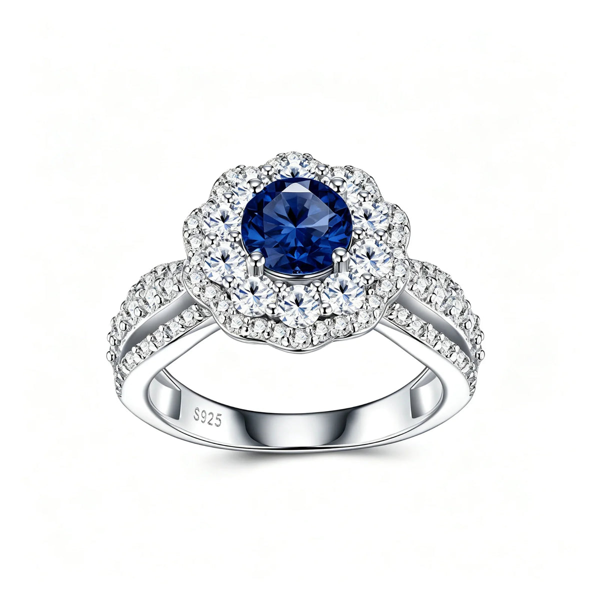 MUSHAN Custom Jewelry 925 Sterling Silver Ring Band for Women 1ct Lab Grown Gemstones Ruby Emerald Sapphire Rings Jewelry