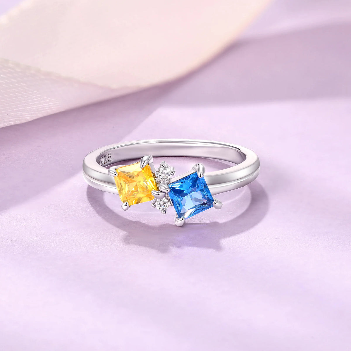 Bague MuShan en argent sterling 925, zircon de grade 5A, motif triangle, bijou de mariage pour femme, plaqué or 18 carats, bijou raffiné.