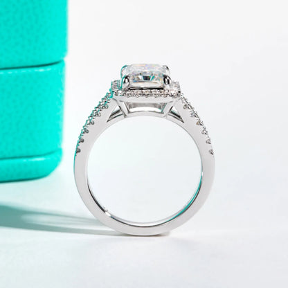 MUHAN Luxury Jewelry  925 Sterling Silver Ring Wedding Band  Women GRA Certificate Moissanite Diamond Rings D Color Fine Jewelry