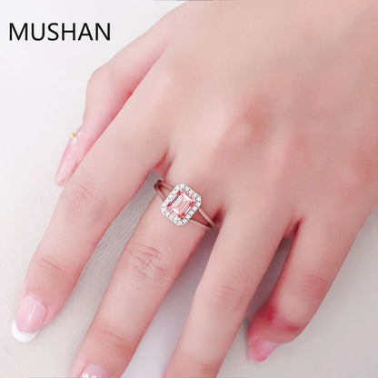 MUSHAN Luxury Custom 14K 18K Gold Rings Band Jewelry With Moissanite Diamond Lab Grown Gemstones Diamond Wedding Ring For Women