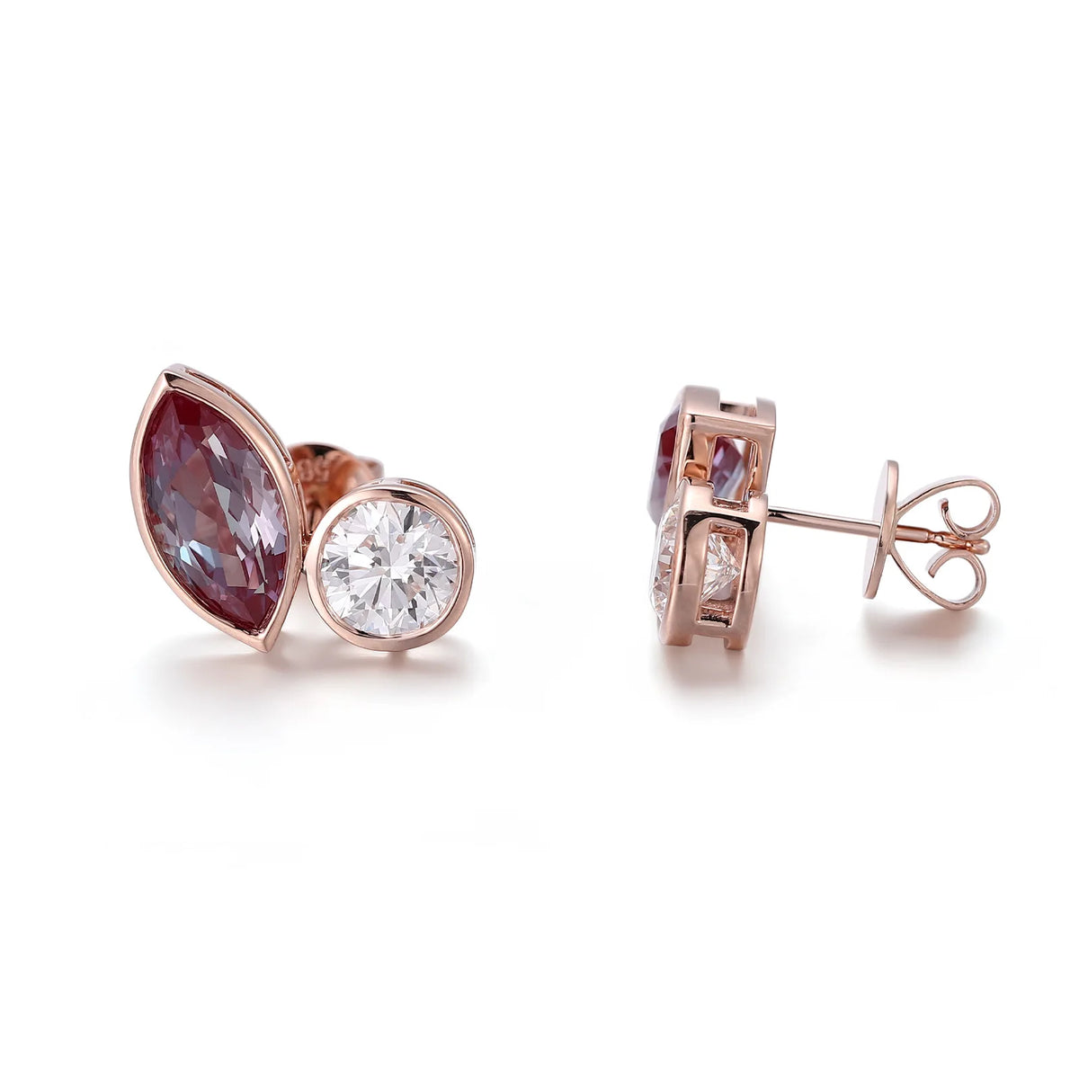 MUSHAN Custom Jewelry 10k 14k 18k Gold 925 Silver Stud Earrings Women 2ct Lab Grown Gemstones Earrings Ear Pin Moissanite Jewel