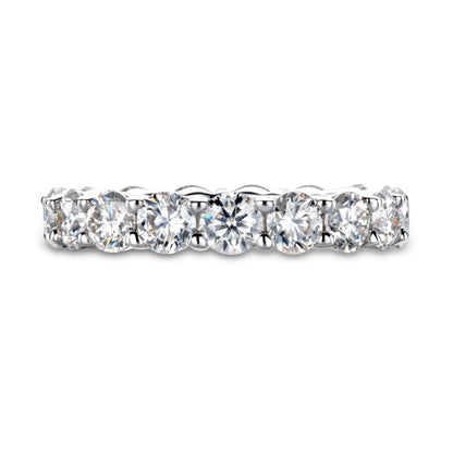 Bague en argent sterling 925 MuShan Designer Jewelry, bague unique en moissanite pour conjoint, plaquée or véritable 18 carats, bague fine brevetée MST