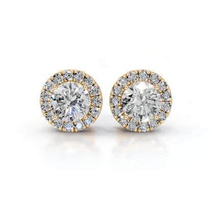 MuShan Brand Jewelry 925 Sterling Silver Stud Earrings Moissanite Diamond Ear Pin Women 18k Gold Plated MST Patent Earrings Stud
