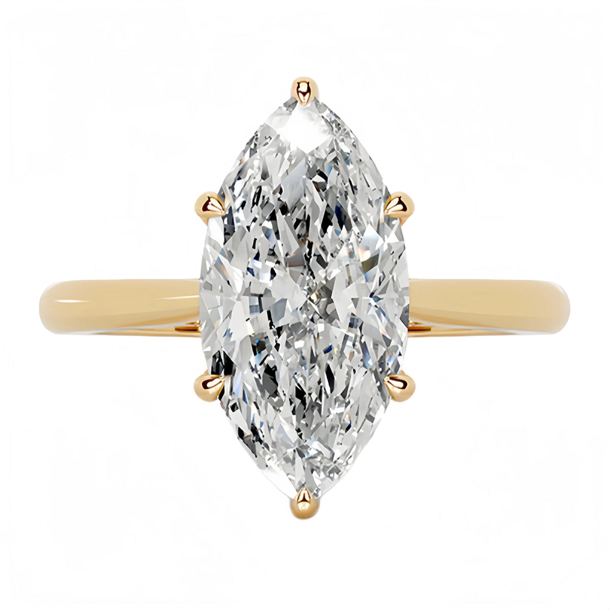 MUSHAN Patented Jewelry 925 Sterling Silver Ring Band D Color Moissanite Diamond Ring for Women 18K Gold Plated Luxury Jewelry
