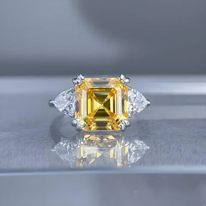 Anillo de boda de plata de ley 925 de MuShan Jewelry, diamante de alto carbono, regalo para despedida de soltera, regalo del Día de la Madre, anillos para mujer, joyería fina