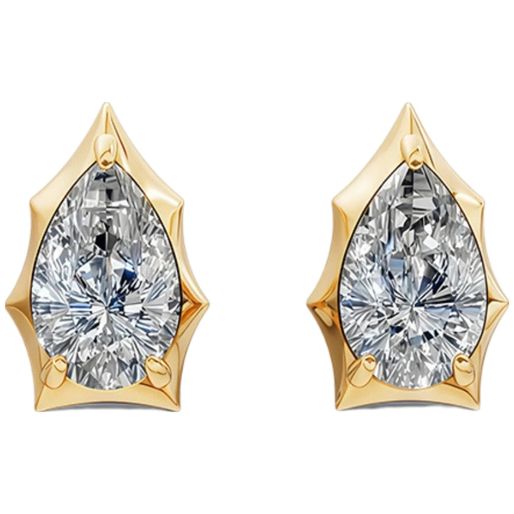 MUSHAN Custom Jewelry 925 Sterling Silver Earring Moissanite D Color VVS Luxury Youthful Noble Earrings Diamond Accessories