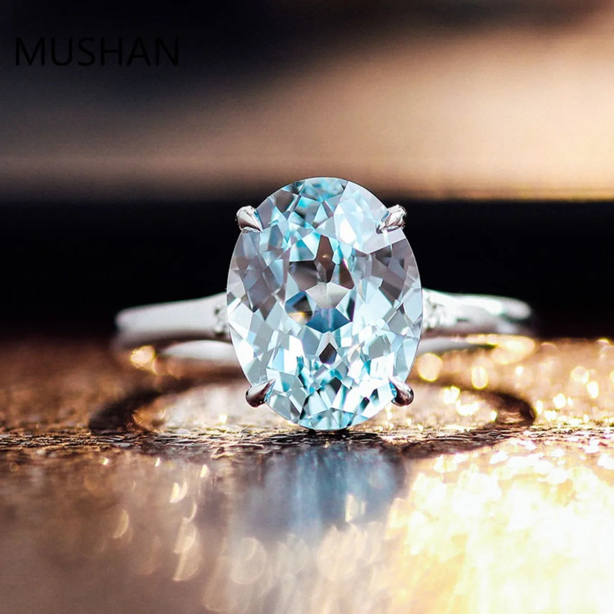 MUSHAN Luxury Custom 14K 18K Gold Rings Band Jewelry With Moissanite Diamond Lab Grown Gemstones Diamond Wedding Ring For Women