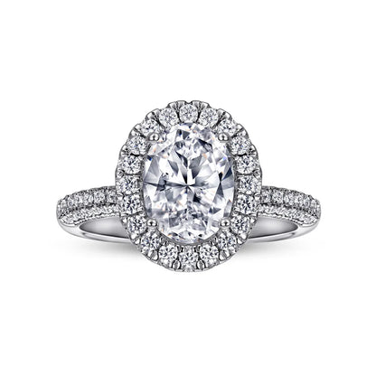 MuShan Jewelry 925 Sterling Silver Rings Bands Wedding Ring 7A Cubic Zirconia Rings Bands Engagement Anniversary  Women Gift