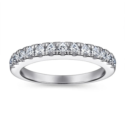 MuShan Jewelry 925 Sterling Silver Elegant Engagement Ring 5A Cubic Zirconia Rings Bands Anniversary Rings Bands  Women Gift