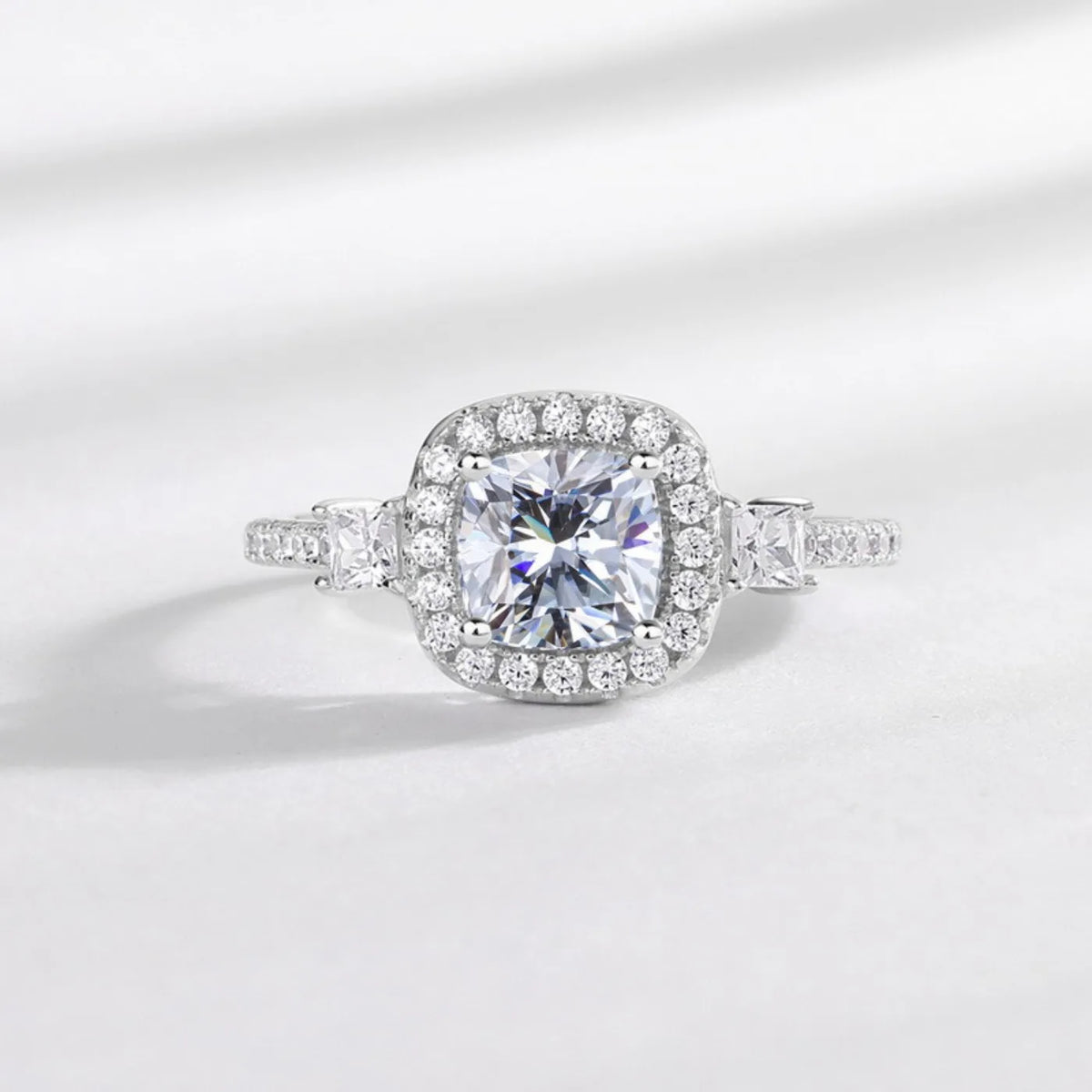 MUHAN Luxury Jewelry  925 Sterling Silver Ring Wedding Band  Women GRA Certificate Moissanite Diamond Rings D Color Fine Jewelry