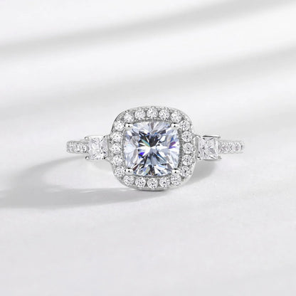 MUHAN Luxury Jewelry  925 Sterling Silver Ring Wedding Band  Women GRA Certificate Moissanite Diamond Rings D Color Fine Jewelry