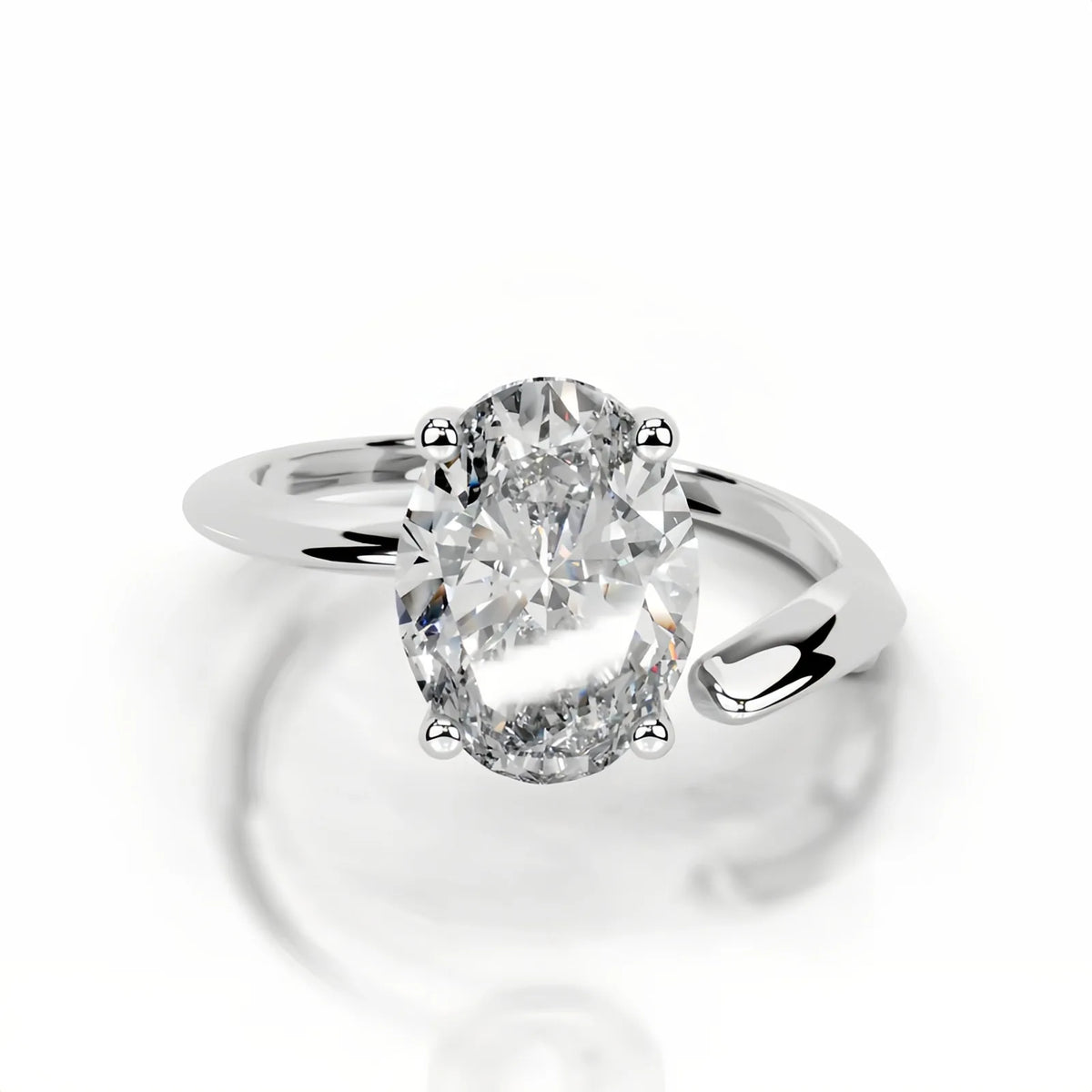 MUSHAN Bespoke Luxury Jewelry 925 Sterling Silver Ring D VVS1 Moissanite Ring for Women 18K Gold Plated MST Patent Fine Jewelry