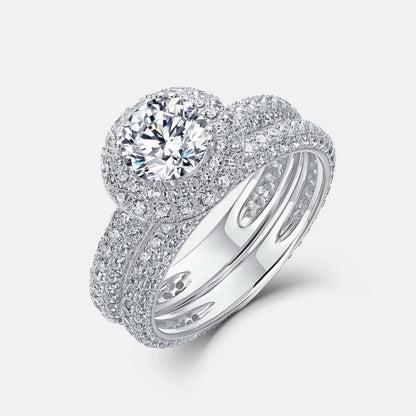 MUHAN Luxury Jewelry  925 Sterling Silver Ring Wedding Band  Women GRA Certificate Moissanite Diamond Rings D Color Fine Jewelry