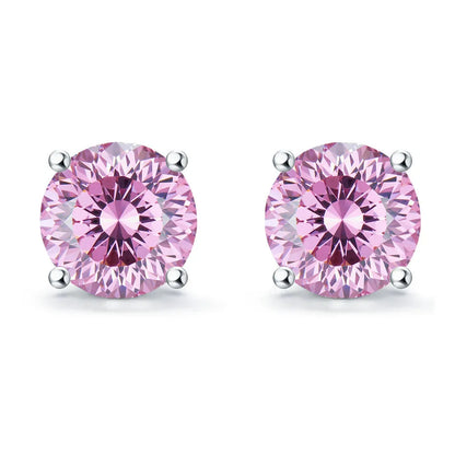 MuShan Jewelry 925 Sterling Silver Stud Earrings Dangle High Carbon Diamond Vintage Luxury Women Earring Fine Jewelry