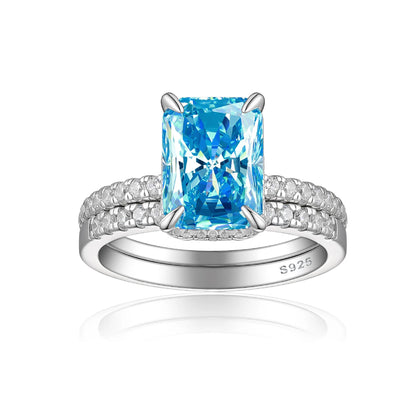 Bague MuShan Brand Jewelry en argent sterling 925, triangle en zircone cubique 7A, bijoux raffinés pour elle, plaqué or 18 carats
