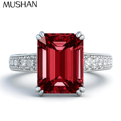 Bague de mariage MuShan Jewelry en argent sterling 925 avec diamant à haute teneur en carbone, cadeau pour demoiselle d'honneur, cadeau pour fille, bagues pour femmes, joaillerie fine