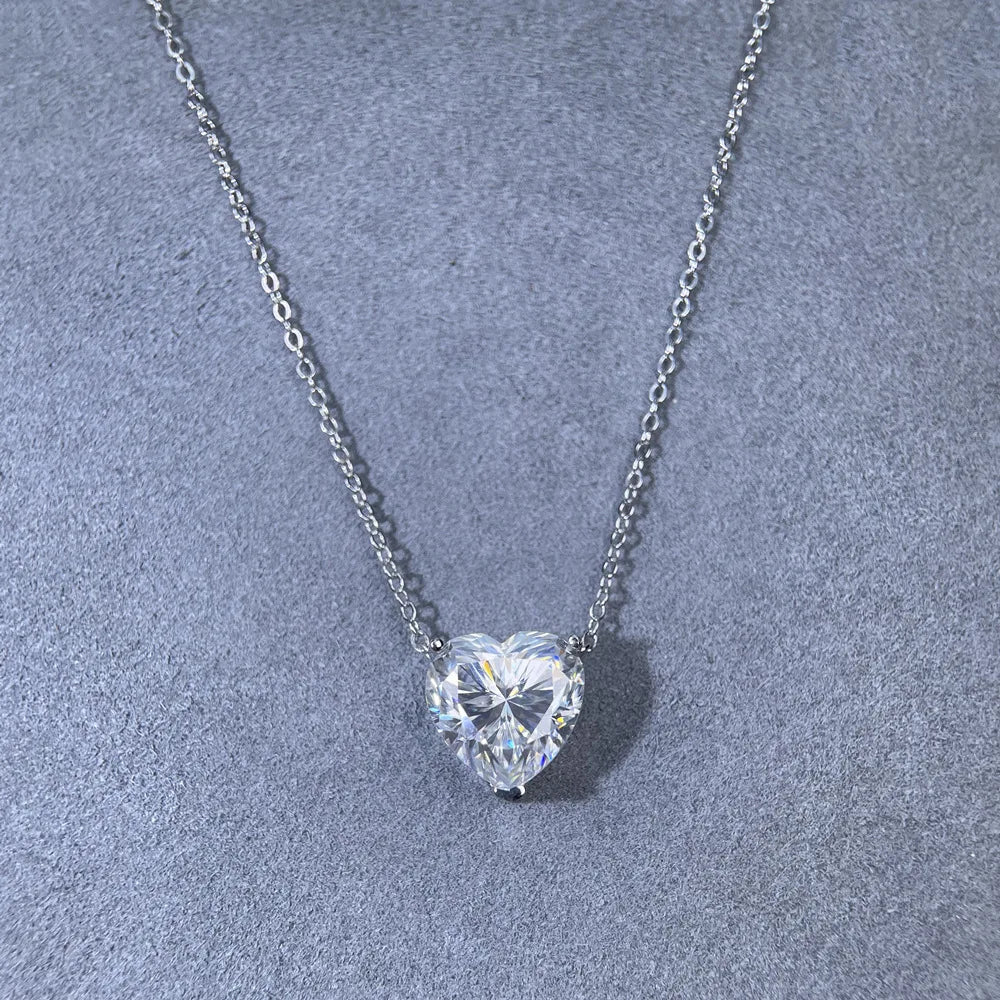 MuShan Luxury Jewelry 925 Sterling Silver Drop Pendant VVS Moissanite Office for Ladies 18K Gold Plated MST Patent Non Tarnish