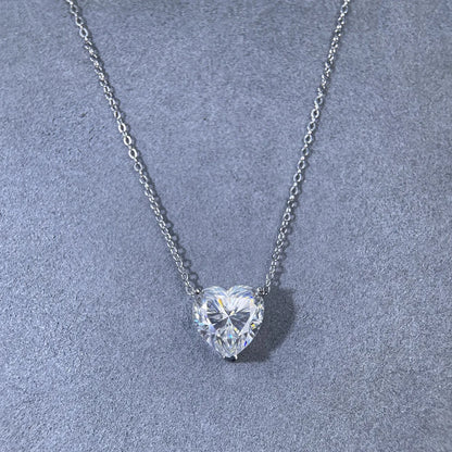 MuShan Luxury Jewelry 925 Sterling Silver Drop Pendant VVS Moissanite Office for Ladies 18K Gold Plated MST Patent Non Tarnish