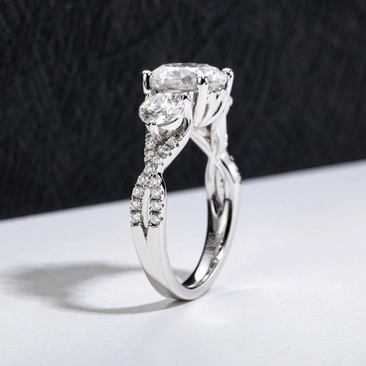 MUHAN Luxury Jewelry  925 Sterling Silver Ring Wedding Band  Women GRA Certificate Moissanite Diamond Rings D Color Fine Jewelry
