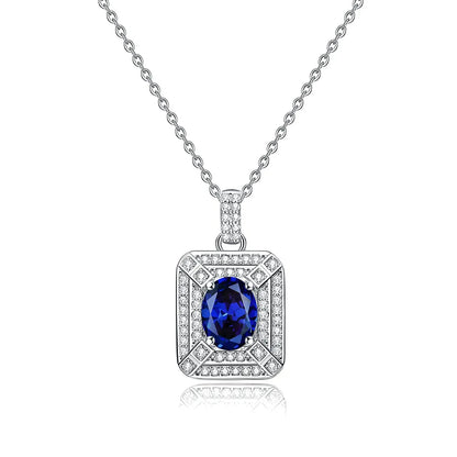 MuShan Jewelry 925 Sterling Silver Necklace Pendant Chain HCD Diamonds Best Friend Gift Bridal Jewelry Women Necklaces Jewelry