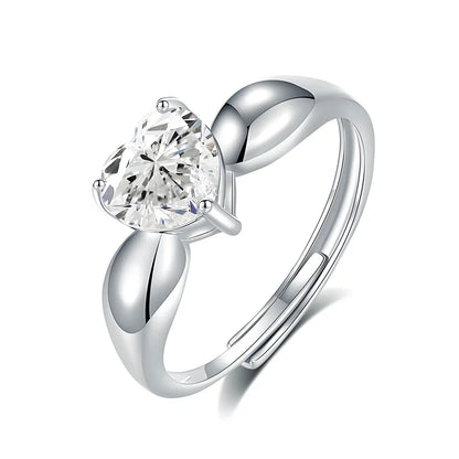 MuShan Jewelry 925 Sterling Silver Ring Wedding Band High Carbon Diamond Bridal Shower  Her Gift Women Rings Fine Jewelry
