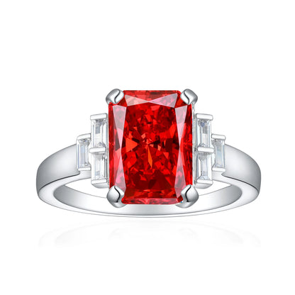 MuShan Jewelry 925 Sterling Silver Ring Wedding Band High Carbon Diamond Christmas Gift Romantic Style Women Rings Fine Jewelry