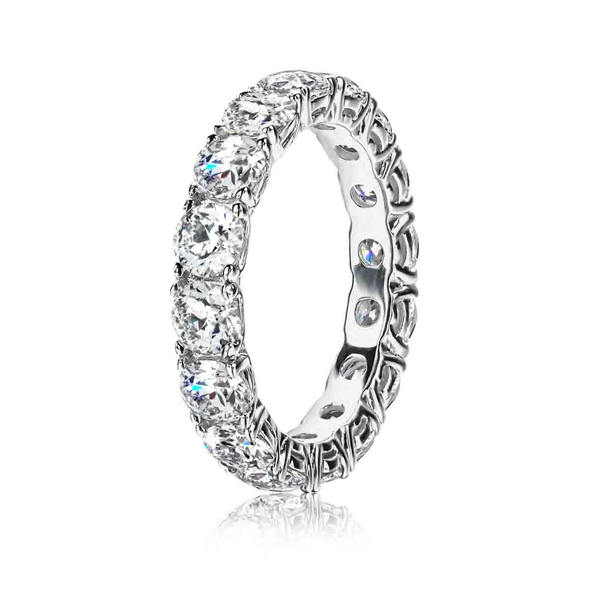 Bague de luxe en argent sterling 925 de la marque MuShan, sertie d'un diamant moissanite pour maman, plaquée or 18 carats, bague fine brevetée MST