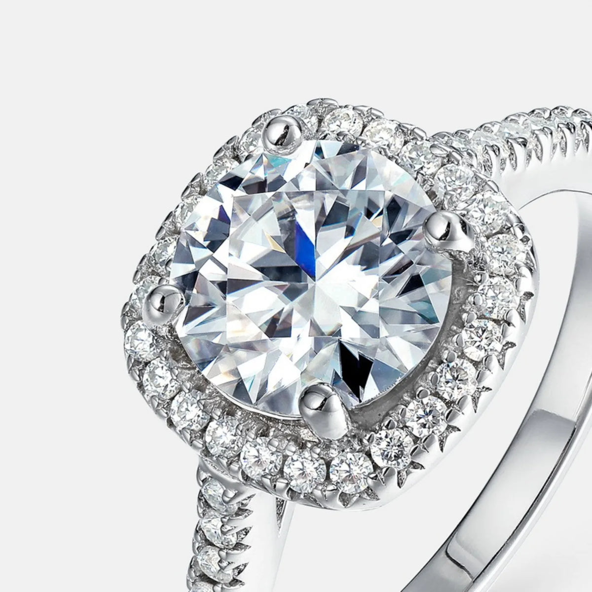 MUHAN Luxury Jewelry  925 Sterling Silver Ring Wedding Band  Women GRA Certificate Moissanite Diamond Rings D Color Fine Jewelry