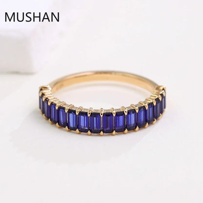 MUSHAN Luxury Custom 14K 18K Gold Rings Band Jewelry With Moissanite Diamond Lab Grown Gemstones Diamond Wedding Ring For Women