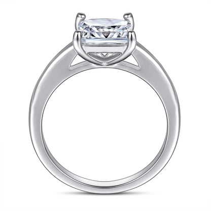 Anillo de boda de plata de ley 925 MuShan Jewelry con diamante de carbono de alta calidad, anillo de compromiso, regalo de Navidad, joyería fina para mujer
