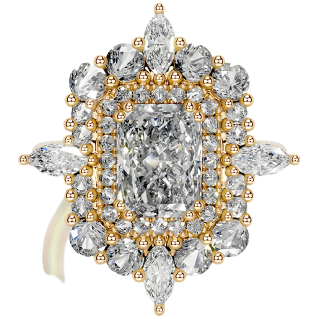 MUSHAN Custom Jewelry 925 Sterling Silver Ring Moissanite D Color VVS Luxury Solid Lady 925 Sterling Silver Rings Diamond