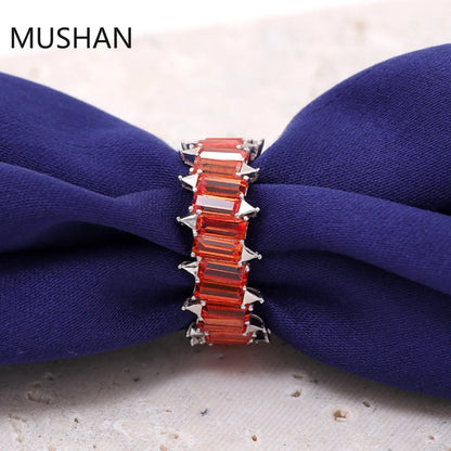 MUSHAN Luxury Custom 14K 18K Gold Rings Band Jewelry With Moissanite Diamond Lab Grown Gemstones Diamond Wedding Ring For Women
