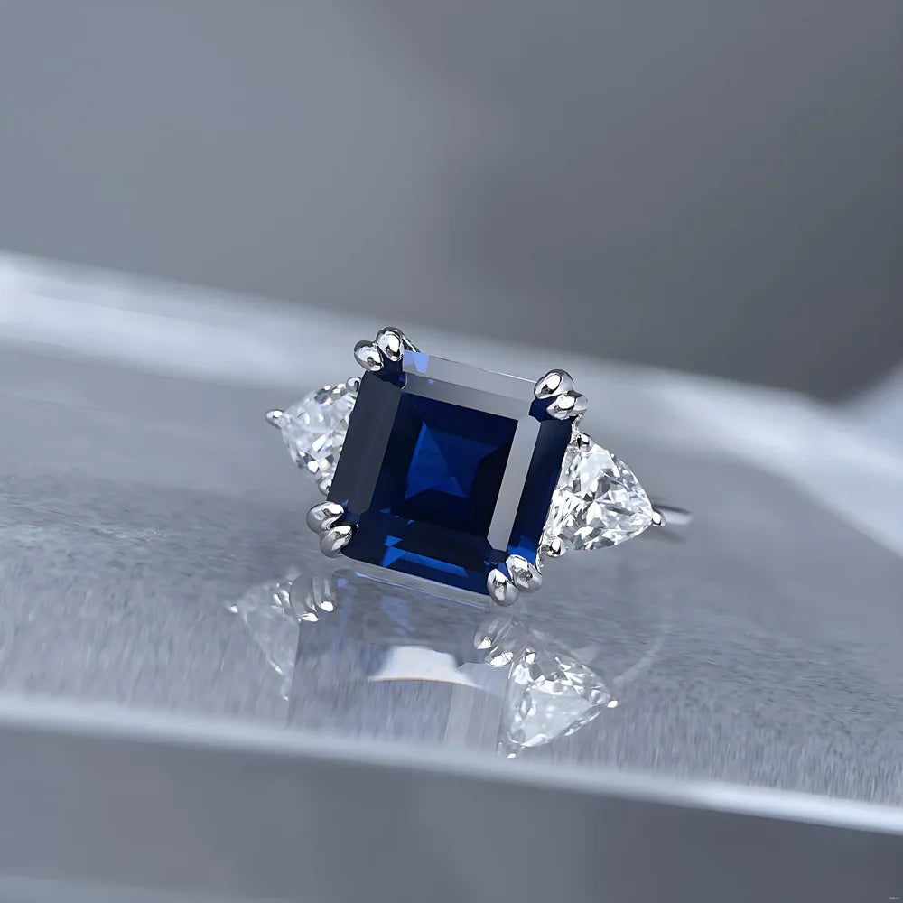 Anillo de boda de plata de ley 925 de MuShan Jewelry, diamante de alto carbono, regalo para despedida de soltera, regalo del Día de la Madre, anillos para mujer, joyería fina