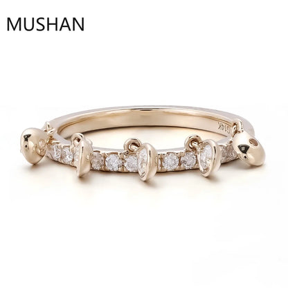 MUSHAN Luxury Custom 14K 18K Gold Rings Band Wedding Jewelry Luxury IGI Certificated Lab Grown Diamond Ring For Women Gifts