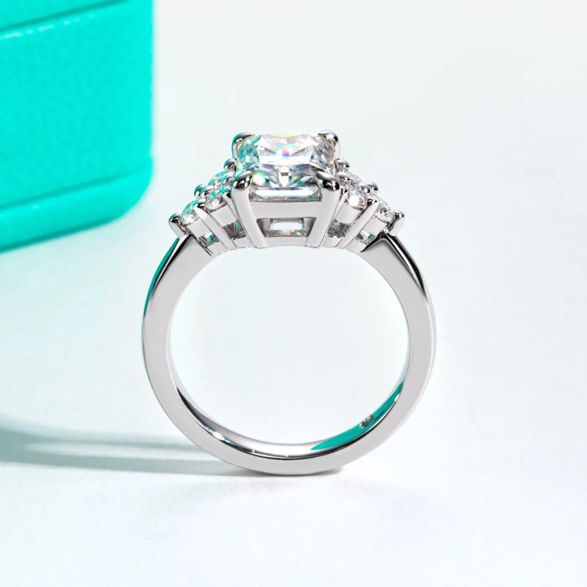 MUHAN Luxury Jewelry  925 Sterling Silver Ring Wedding Band  Women GRA Certificate Moissanite Diamond Rings D Color Fine Jewelry