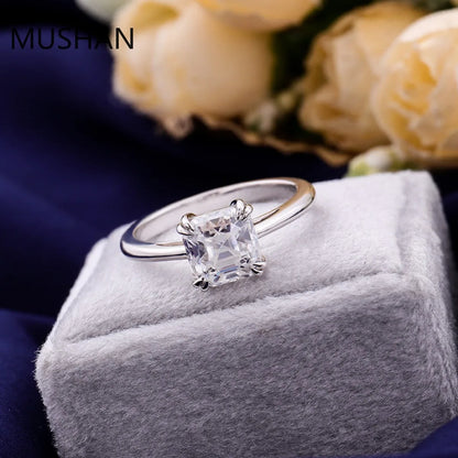 MUSHAN Luxury Custom 14K 18K Gold Rings Band Jewelry With Moissanite Diamond Lab Grown Gemstones Diamond Wedding Ring For Women