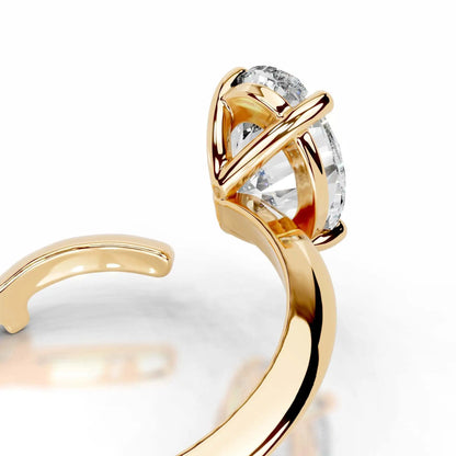 MUSHAN Bespoke Luxury Jewelry 925 Sterling Silver Ring D VVS1 Moissanite Ring for Women 18K Gold Plated MST Patent Fine Jewelry
