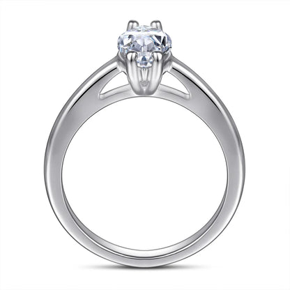 MuShan Jewelry 925 Sterling Silver Romantic Engagement Ring 7A Cubic Zirconia  Women Rings Bands Anniversary  Women Gift