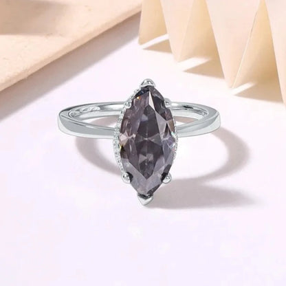 MUSHAN Luxury Jewelry 925 Sterling Silver Ring Band Women GRA Certificated Moissanite Diamond Emerald D Color Rings Fine Jewelry