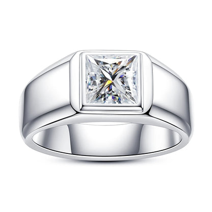 Bague de luxe MuShan en argent sterling 925 avec moissanite VVS, bague de Noël pour elle, plaqué or 18 carats, bijou raffiné breveté MST