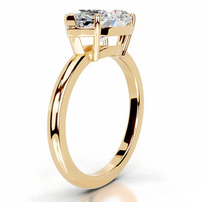 MuShan Designer Jewelry 925 Sterling Silver Ring Round Moissanite Cocktail Ring for Fiancee 18K Gold Plated MST Patent Rings