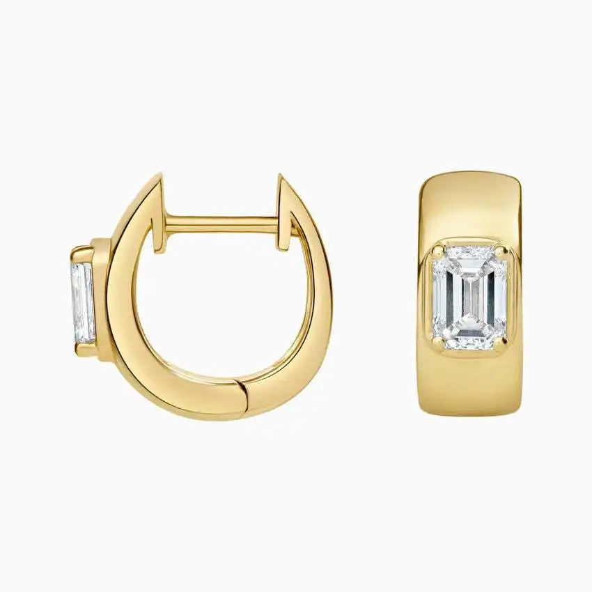 Joyas personalizadas MUSHAN Pendientes de plata de ley 925, moissanita color D VVS, pendientes finos de plata de ley 925 para mujer con diamante