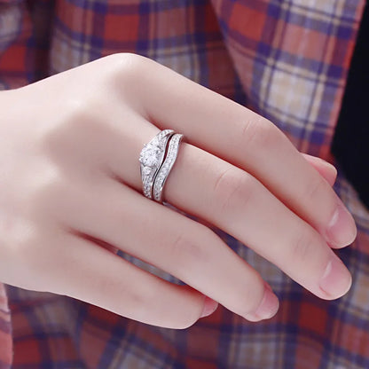 Anillo de plata de ley 925 con circonita 7A corte cojín de MuShan Luxury Jewelry, chapado en oro auténtico de 18 quilates, joya fina para esposa, estilo de día