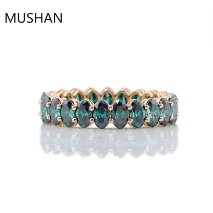 MUSHAN Luxury Custom 14K 18K Gold Rings Band Jewelry With Moissanite Diamond Lab Grown Gemstones Diamond Wedding Ring For Women