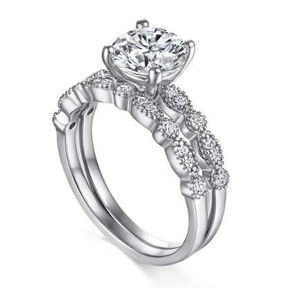 Bague de mariage MuShan Jewelry en argent sterling 925, pierres précieuses HCD, cadeau pour la fête des mères, bague minimaliste pour femme, bijou raffiné