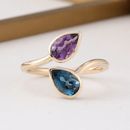 MUSHAN Luxury Custom 5x8mm Lab Grown Gemstones Ring Women Band GRC Certificated 10K 14K 18K Gold Rings Wedding Birthday Jewelry